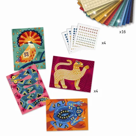 Djeco kreativ æske, Mosaik - Junglen