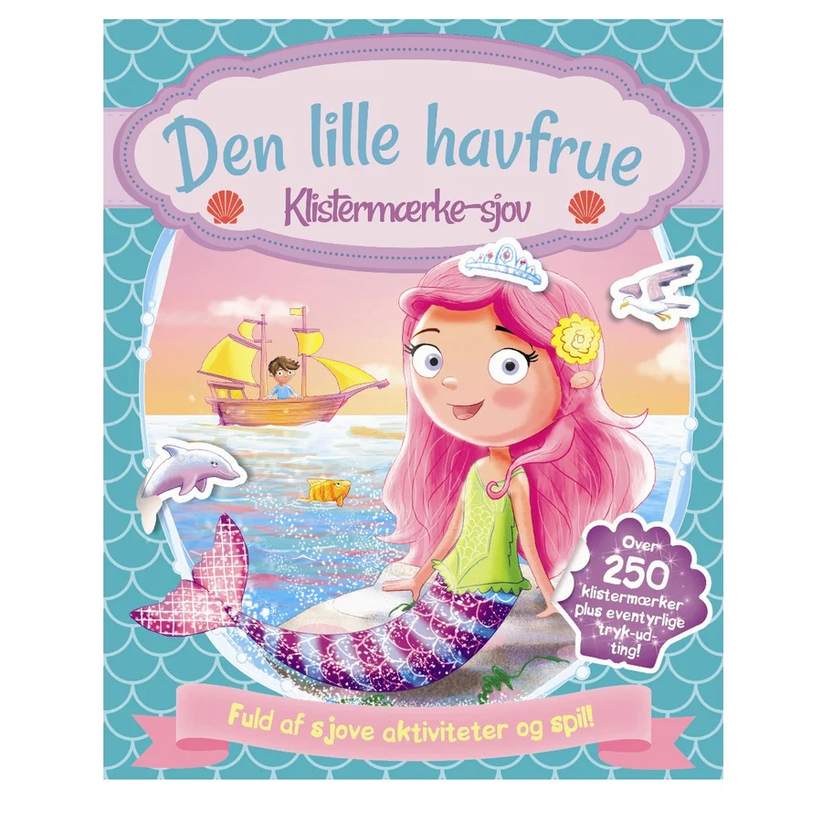 Aktivitetsbog med stickers, Den lille havfrue