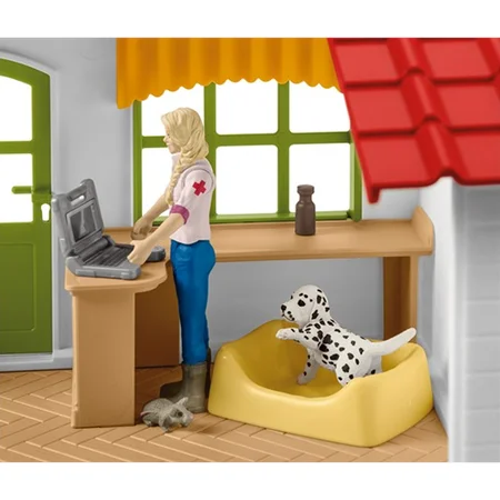 Schleich dyrlægeklinik inkl husdyr
