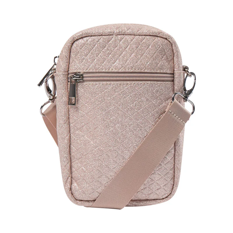 Sofie Scnoor crossbag, rosa m.glitter