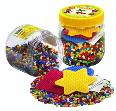 Hama perler 4000 stk i bøtte, gul