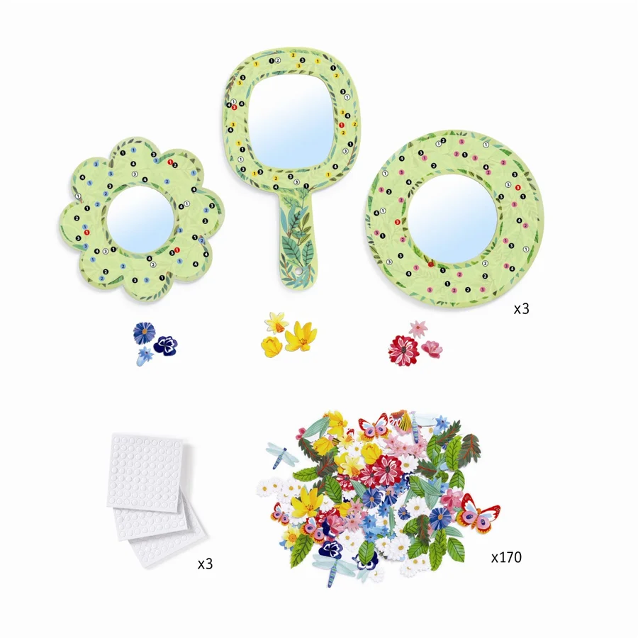 Djeco DIY æske, spejle med blomster