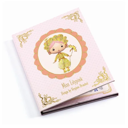 Djeco Tinyly, Miss Lilypink - flytbare stickers