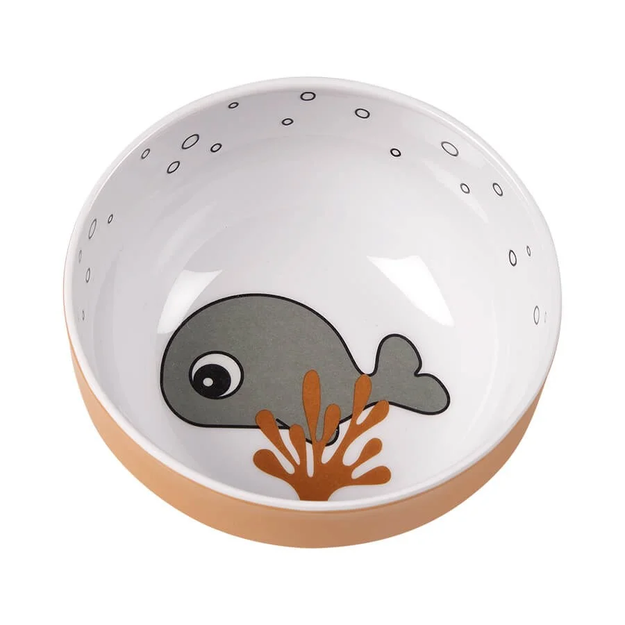 Done by Deer Yummi skål, Sea friends Mustard/Grey