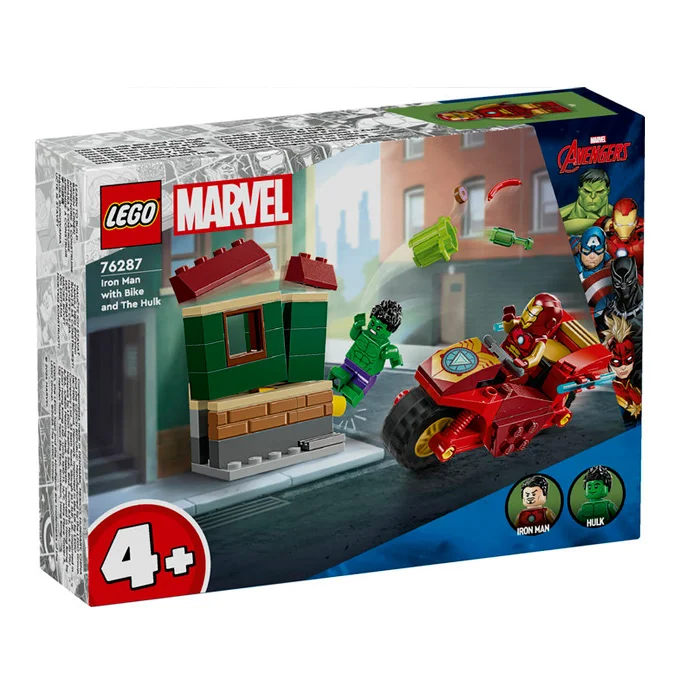 LEGO® MARVEL Iron Man mit Motorrad und Hulk