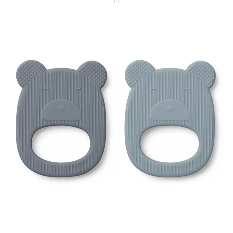 Liewood 2-pak silicone bideringe, bjørn