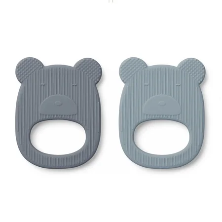 Liewood 2-pak silicone bideringe, bjørn