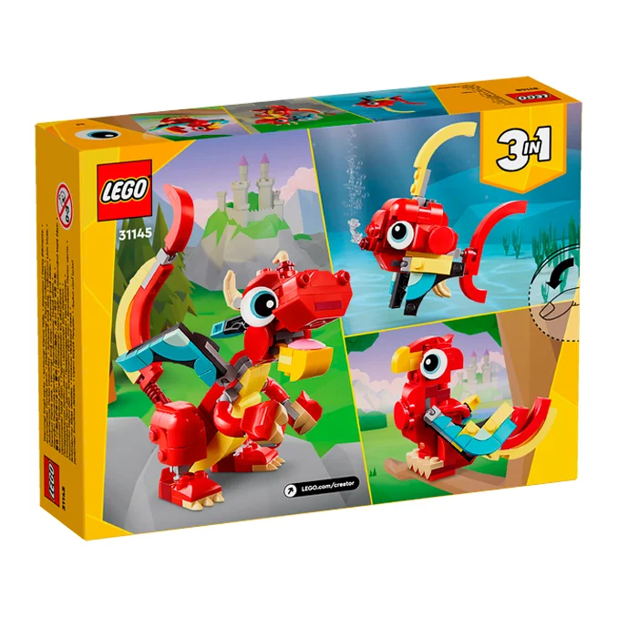 LEGO® Creator, 3in1-Set Roter Drache