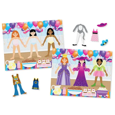 Melissa and Doug aktivitetss�æt med vinylmærker, Påklædning
