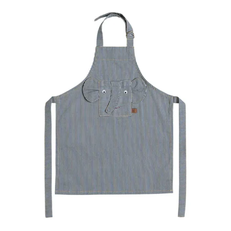 Kinderschürze gestreift denim Elephant, blue, OYOY 