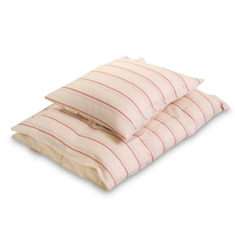 Filibabba juniorsengetøj, Balance stripes - Rose