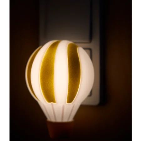 Filibabba Wake-up Lampe für die Steckdose - Heißluftballon grün