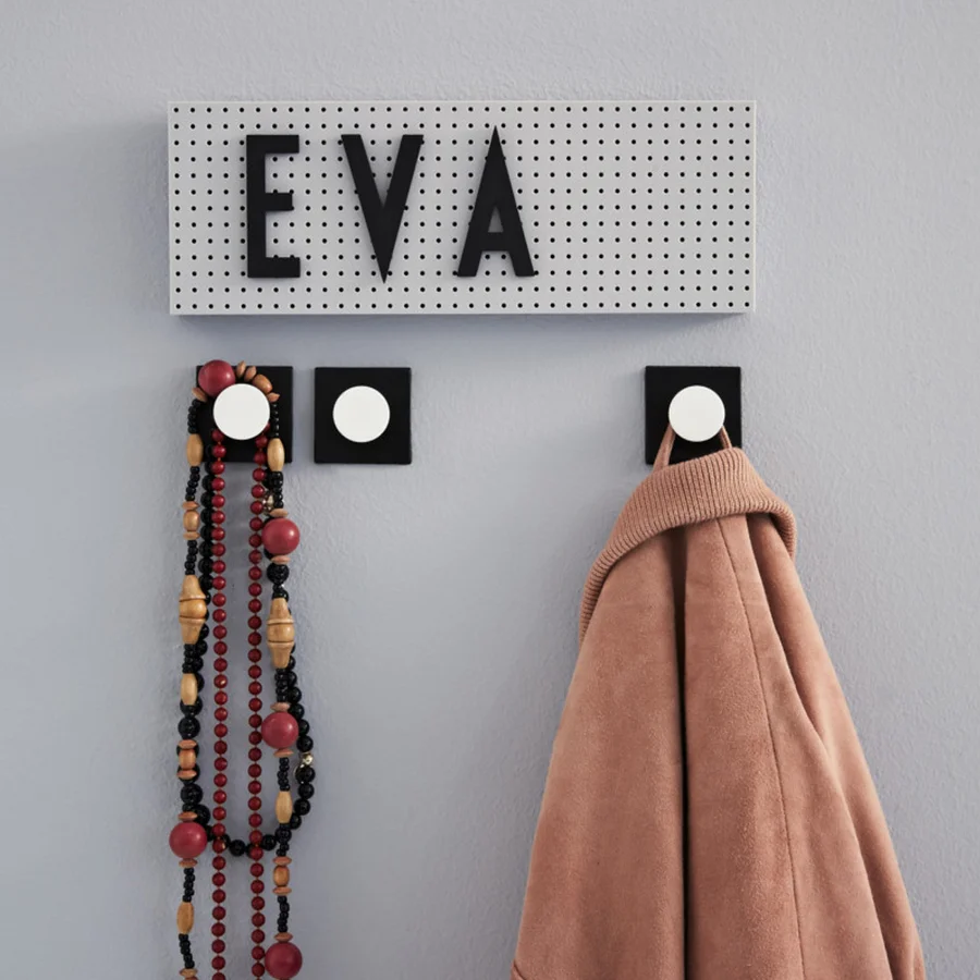 Design Letters messageboard, lille - grå