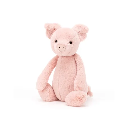 Jellycat bamse, Bashful Gris - 18 cm