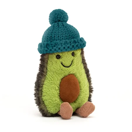 Jellycat Amuseable Cozi Avocado, Teal - 15 cm