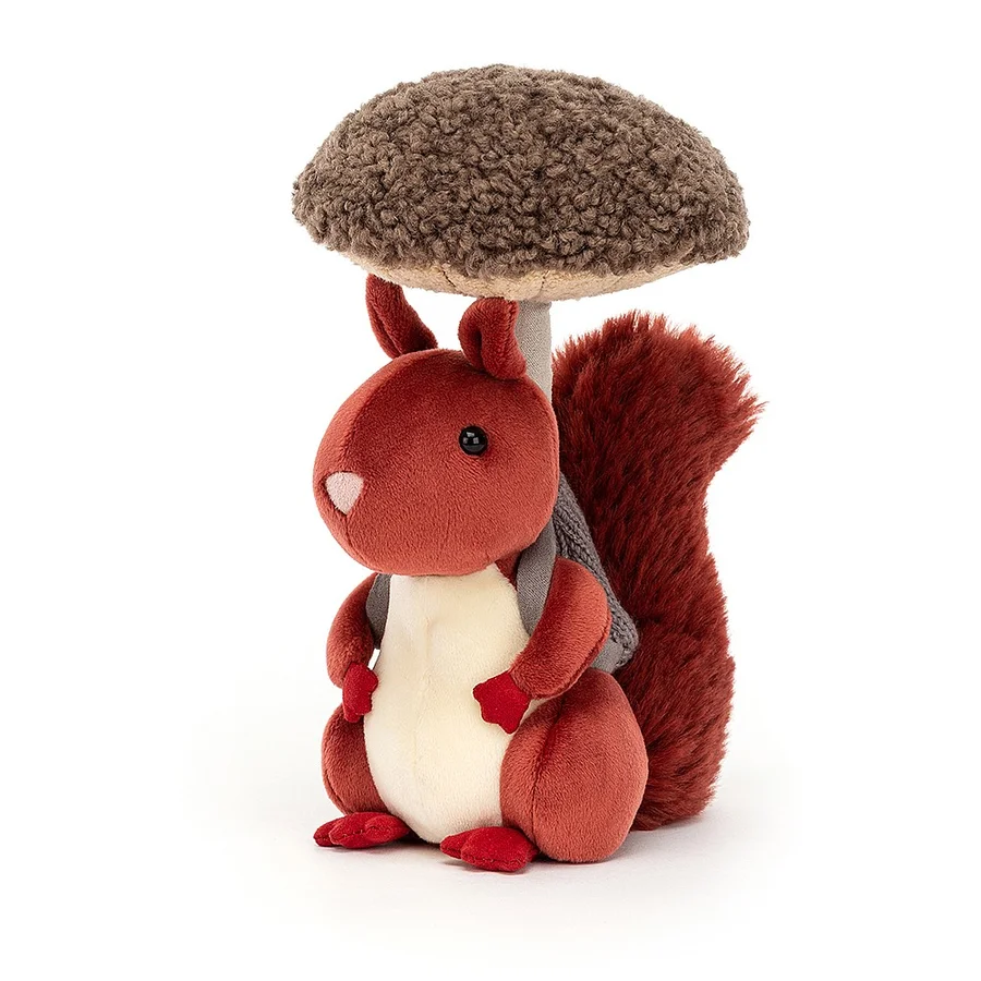Jellycat Fungi Forager Egern, 20 cm