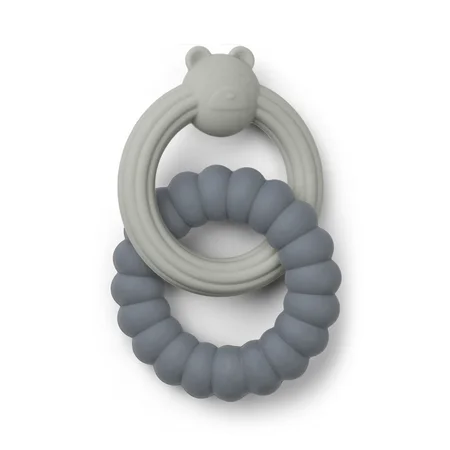 Liewood silikone bideringe, mr. Bear - blue mix