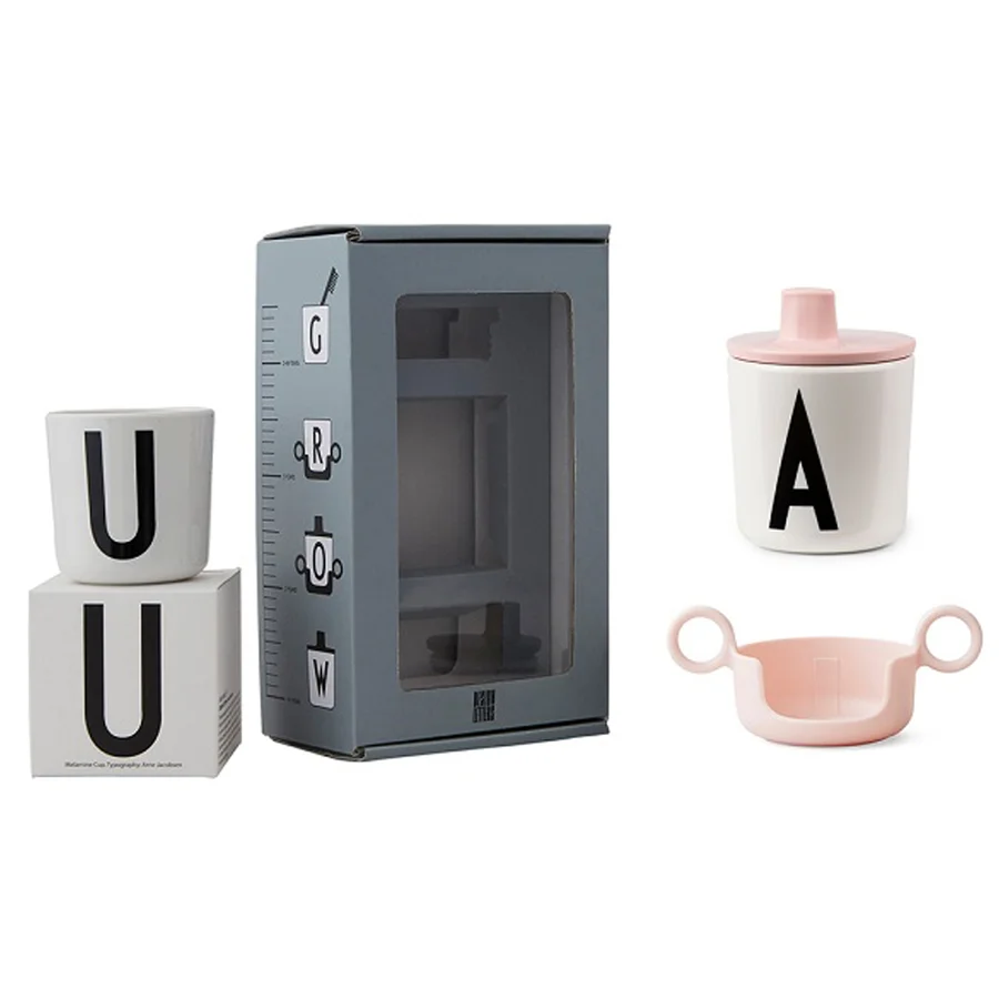 Design Letters gaveæske, grow with your cup - rosa