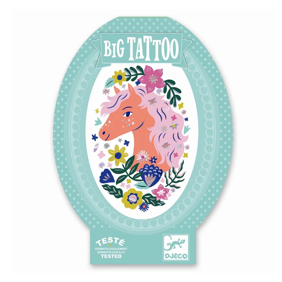 Djeco stor tatovering, Hest