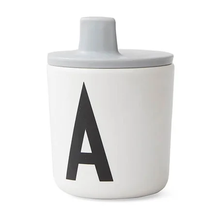 Design Letters drikketud til melaminkop, grå