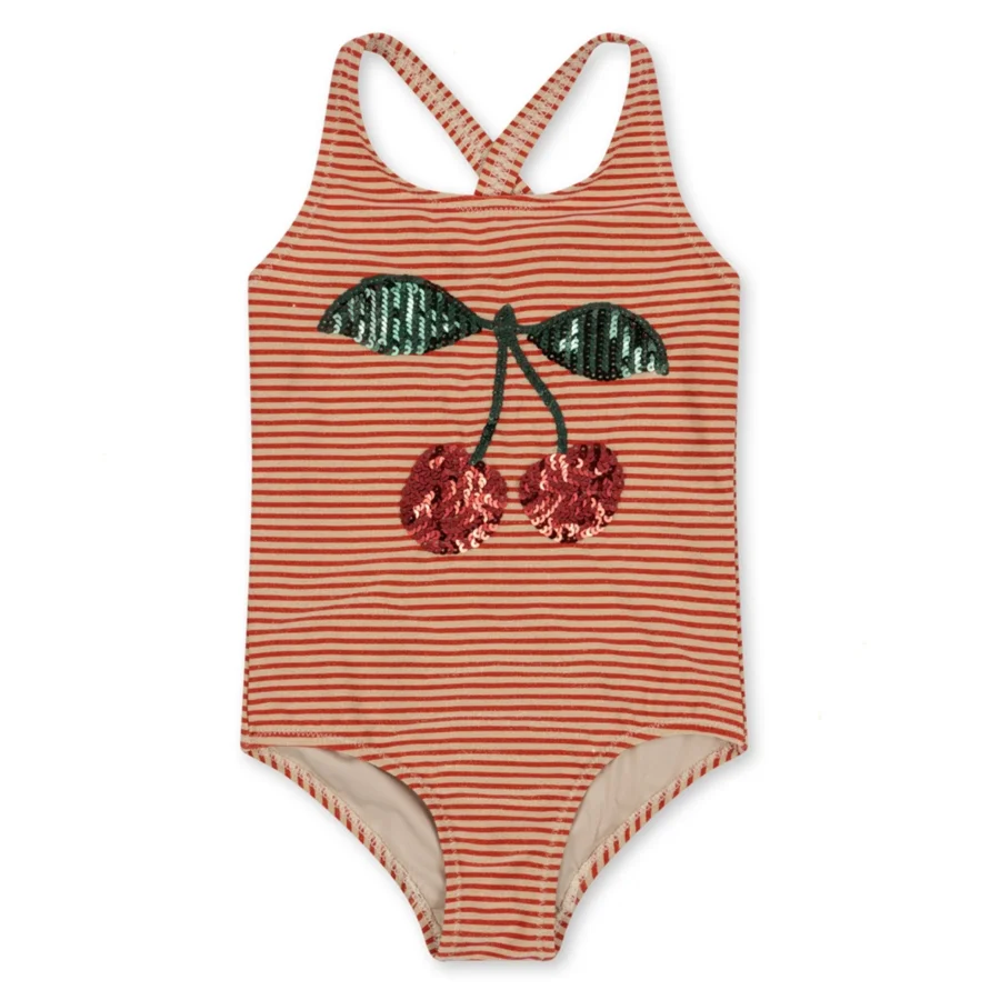 Jade Badeanzug, glitter stripe, Konges Sløjd 