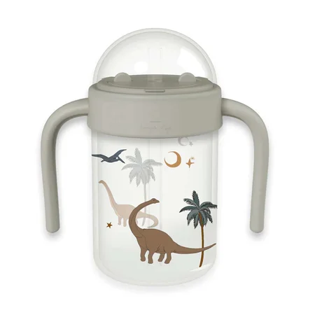Konges Sløjd Baby Trinkflasche mit Griff, dino