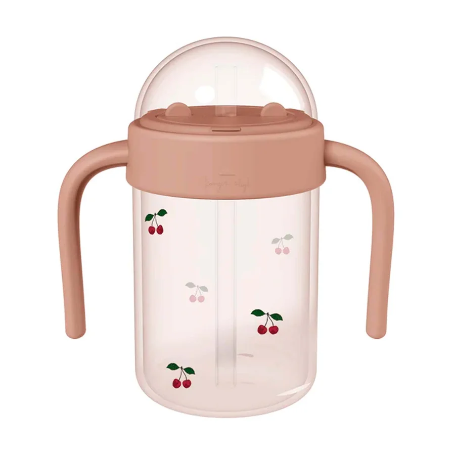 Konges Sløjd baby drikkeflaske med håndtag, cherry