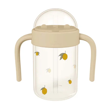 Konges Sløjd Baby Trinkflasche mit Griff, lemon