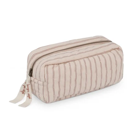 Konges Sløjd Strands Havet toilettaske, Whisper Pink/Brick Red