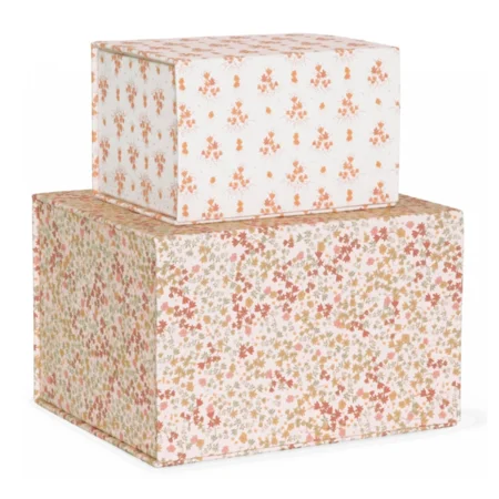 Konges Sløjd Ati æske-sæt, rose hip red/vintage floral blush