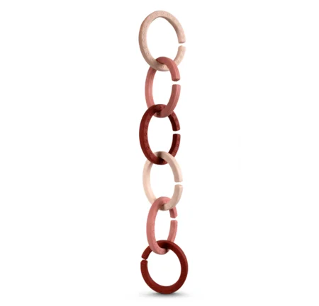 Filibabba silikone ophængsringe, rose
