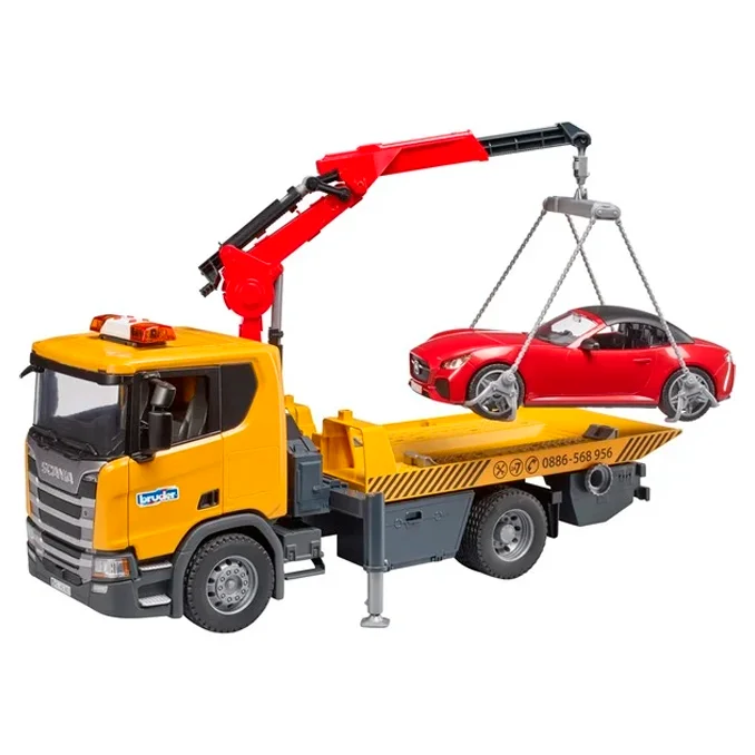 Bruder Scania Super 560R Abschlepp-LKW mit Light & Sound Modul und Roadster