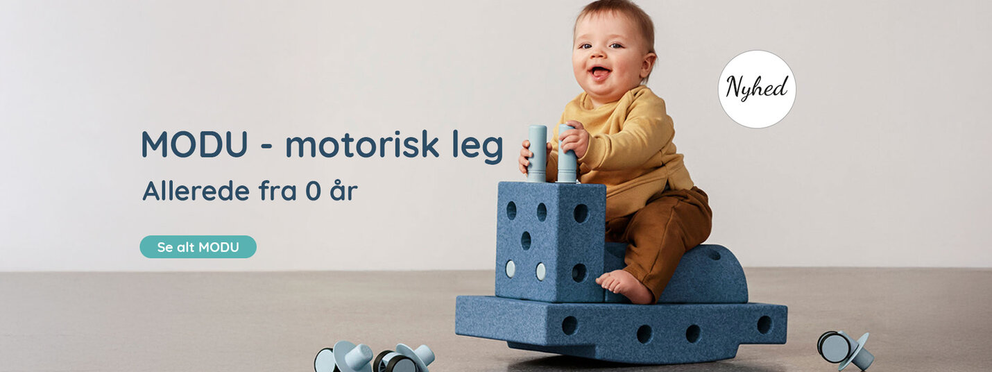 Børn der leget med MODU produkter