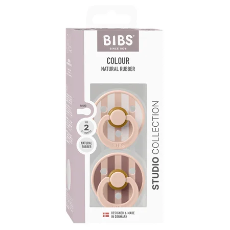 BIBS Studio Line 2er-Pack Schnuller, Größe 2 - blush mix