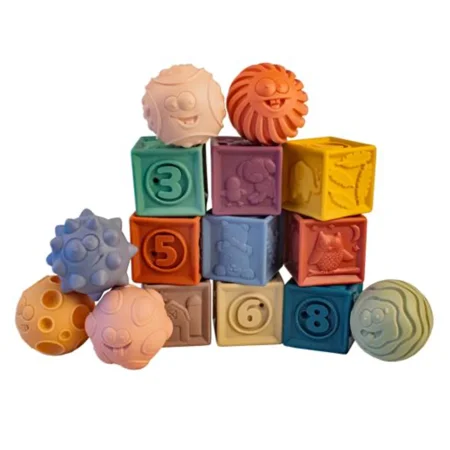 Magni Baby-Massage-Set mit Bausteinen, 15 Teile