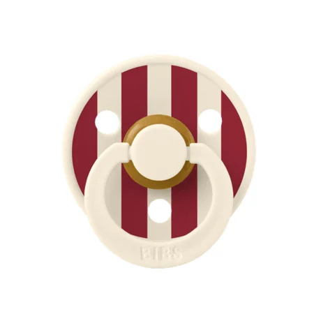 BIBS Studio Schnuller, Colour Block, Gr 2 ivory/ruby
