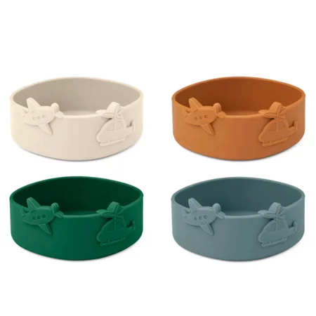 Liewood Emily 4er-Pack Schalen, blue fog multi mix