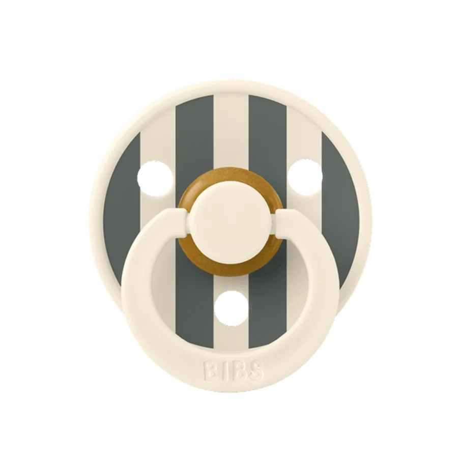 BIBS Studio Schnuller, Colour Block, Gr. 2 ivory/pine
