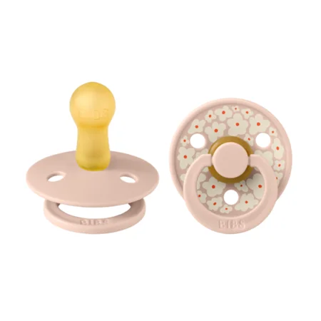 Studio Line 2er-Pack Schnuller Größe 2 mit Blumen, Blush, BIBS
