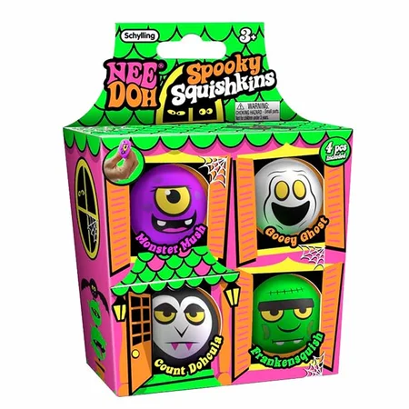 NeeDoh Spooky Squishkins , 4er-Pack