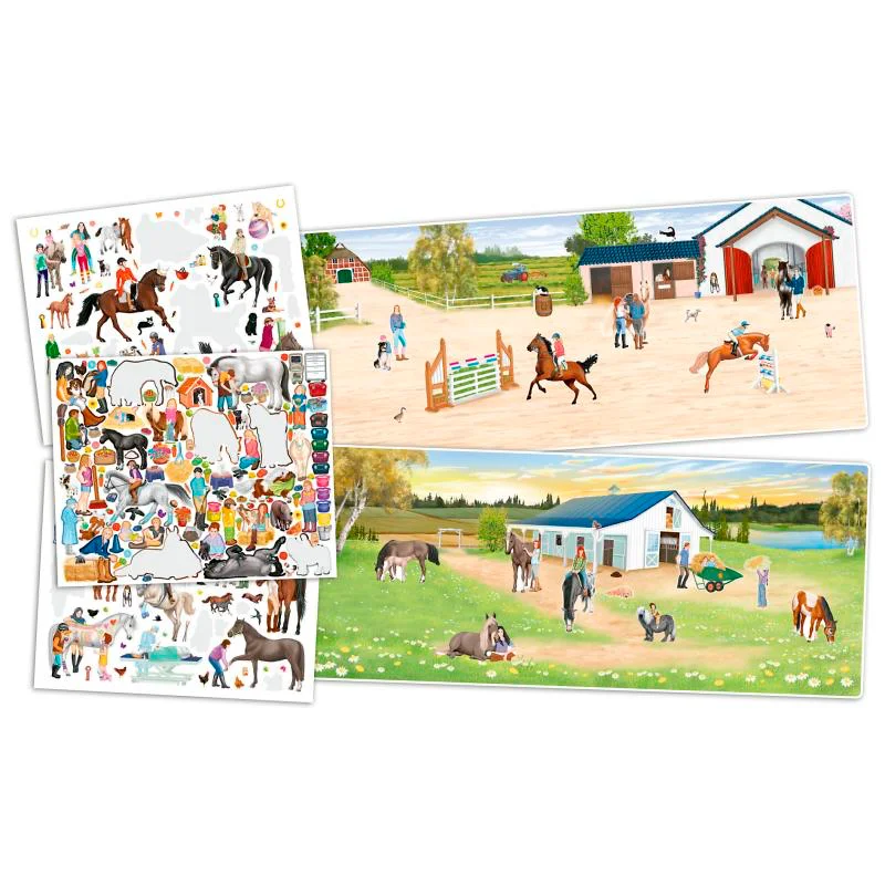 Create your Happy Horses Activity Book mit Stickern