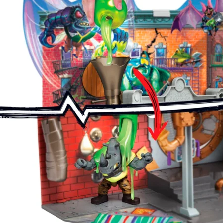 Ninja Turtles Mutant Mayhem grosses Spielset Hauptquartier Sewer Lair Dlx