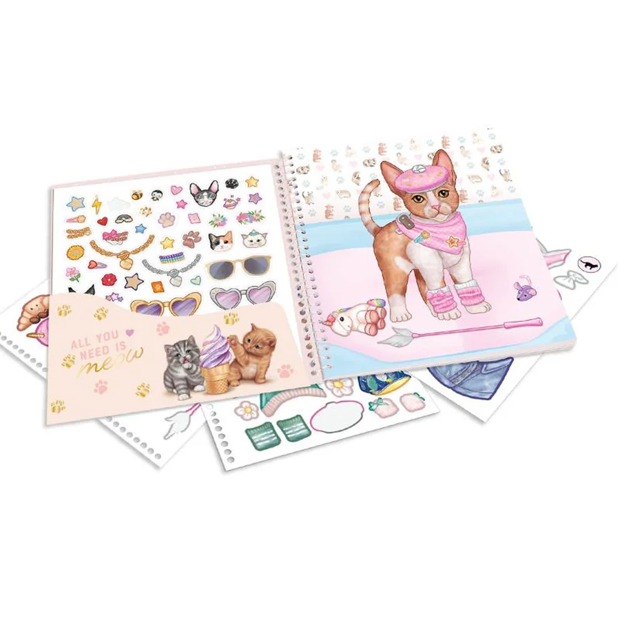 TOPModel Dress me up Stickerbuch, Kitty