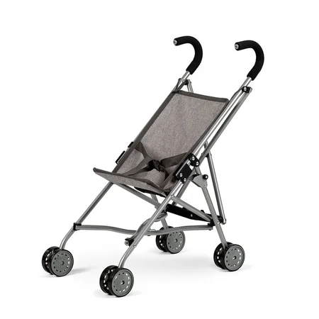 MaMaMeMo dukke paraply klapvogn, grå