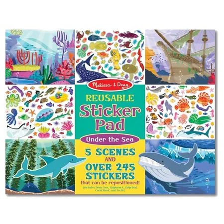 Melissa and Doug aktivitetssæt med vinylmærker, Under havet