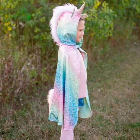 Great Pretenders Regenbogen-Wendecape Einhorn/Drache, 5-6 Jahre