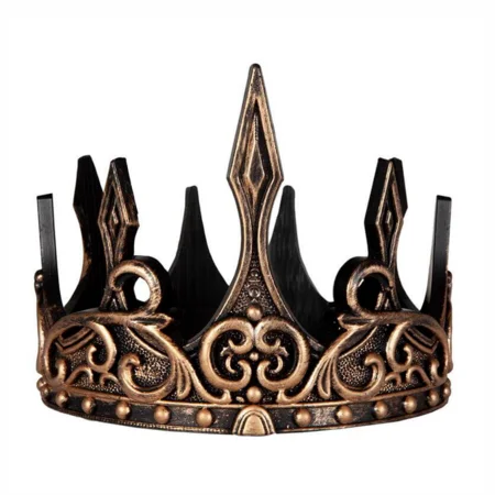 Great Pretenders Mittelalter-Krone, gold/schwarz