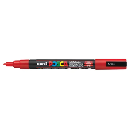 Posca marker PC-3M, rød