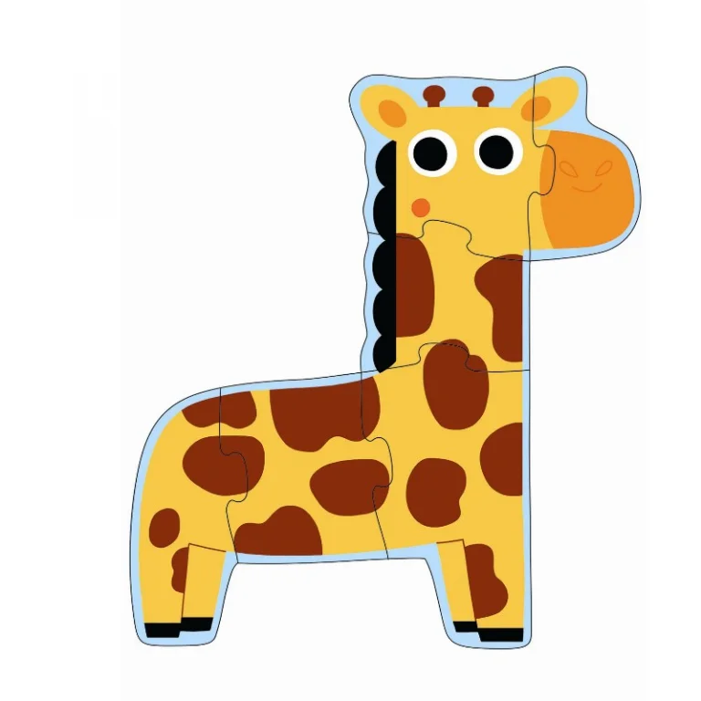 Djeco 4 Puzzles, Im Dschungel