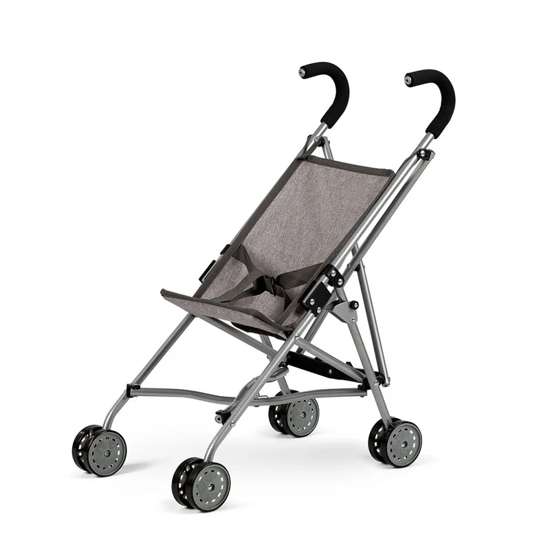 MaMaMeMo dukke paraply klapvogn, grå